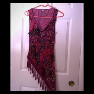 Unique cache chenille camisole